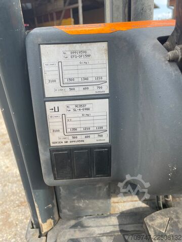 Front loader forklift Jungheinrich EFG-DF15MPG+E98-310ZZ