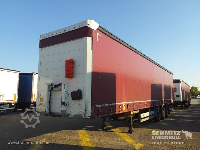 Open semitrailer with tarp Schmitz Cargobull Semitrailer Curtainsider Standard Hayon