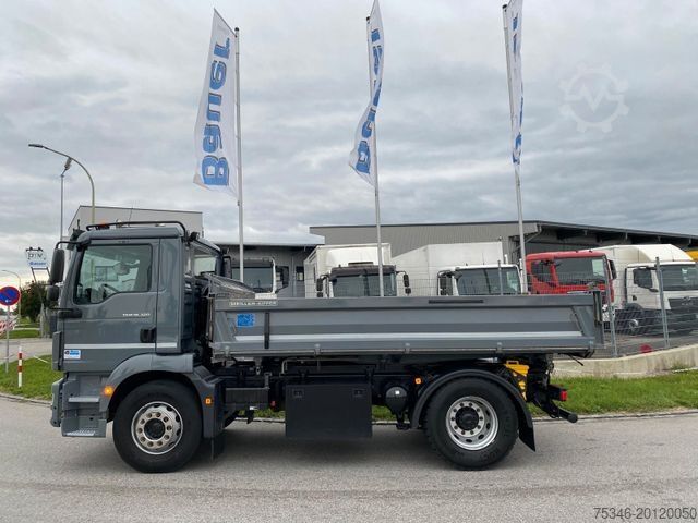 Three-sided tipper truck MAN TGM 18.320 BL/Meiller/Kipper/NL 10,7to/nur59 tkm