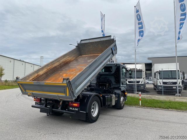 Three-sided tipper truck MAN TGM 18.320 BL/Meiller/Kipper/NL 10,7to/nur59 tkm