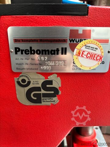 Topfbandbohrmaschine Würth Prebomat II