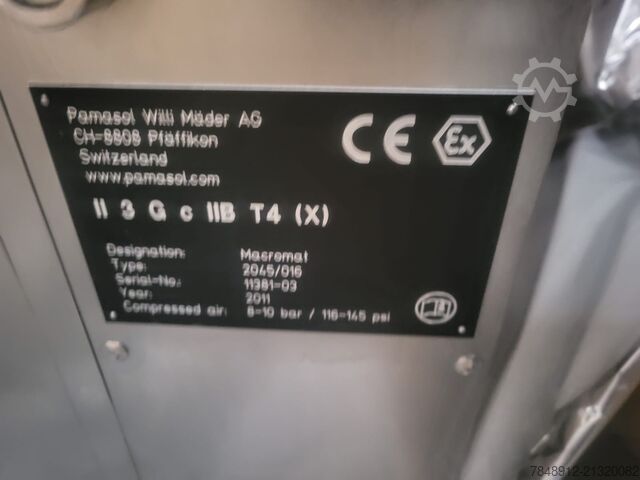Aerosol Abfüllmaschine Pamasol Macromat 2045/016