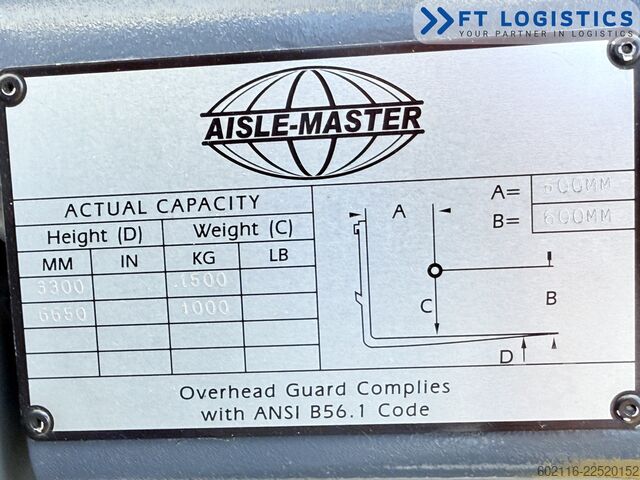 Schmalgangstapler Combilift AISLE MASTER 15E NEW BATTER TRIPLEX 6500