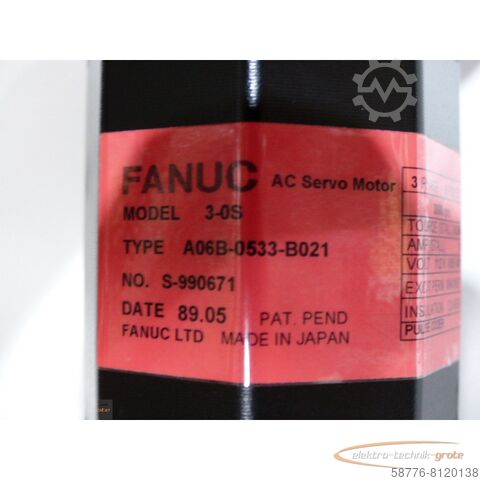 Control unit Fanuc A06B-0533-B021 AC Servo Motor  !