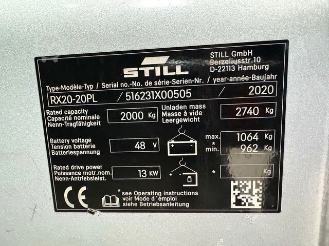Elektrostapler Still RX 20-20PL [ID: 269]