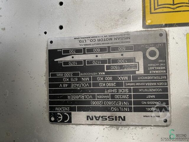 Forklift Nissan 1 N 1 L 15 Q
