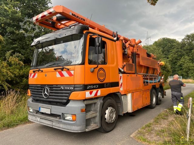 Saugwagen MERCEDES-BENZ Actros 2543 6x2 Kanalreiniger MÜLLER 12.000 L