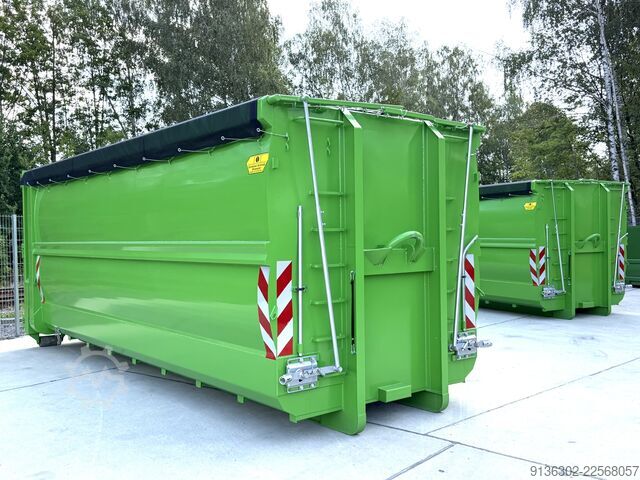 Abrollcontainer Container Vertrieb Chemnitz Abrollcontainer Spantenfrei mit Klappnetz