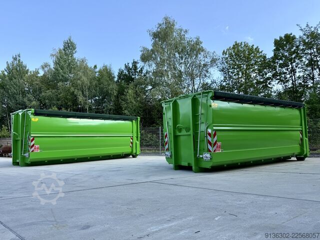 Abrollcontainer Container Vertrieb Chemnitz Abrollcontainer Spantenfrei mit Klappnetz