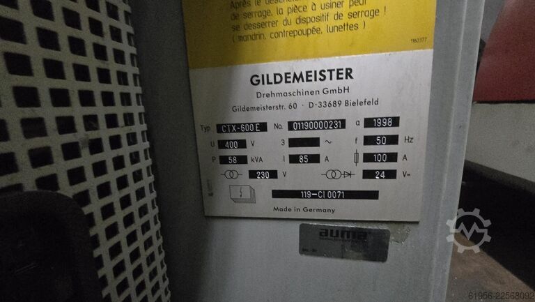 CNC-Dreh- und Fräszentrum Gildemeister CTX 600E V3