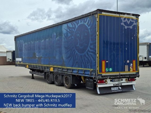 Auflieger mit Pritsche & Plane Schmitz Cargobull Curtainsider Mega