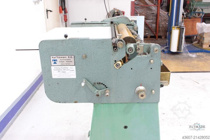 Anleimmaschine / Gluing machine Tränklein AM500