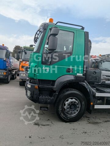 Roll-off tipper truck IVECO Trakker 410 / 6X4 / Full steel / Manual Retarder