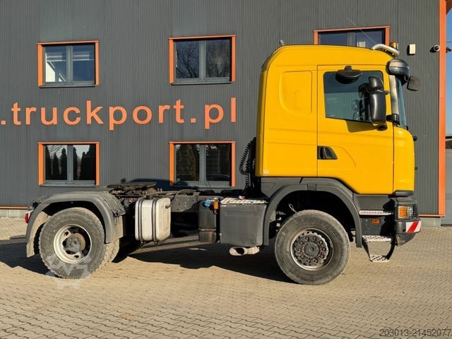 Standard tractor unit SCANIA G450 4x4 EURO 6 SZM mit Kipphydraulik