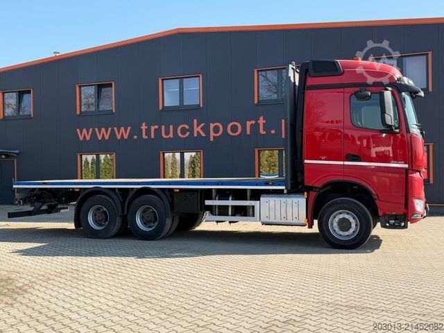 Flatbed truck MERCEDES-BENZ Arocs 2648 6x4 3 Achs Pritsche Retarder