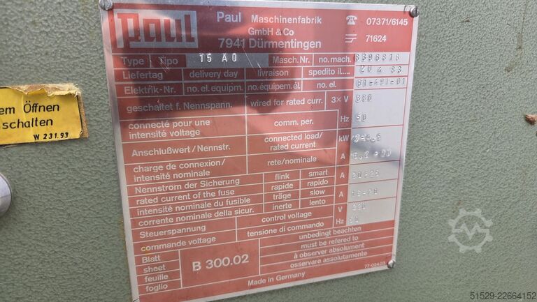 Kappsaege Paul 15 A0