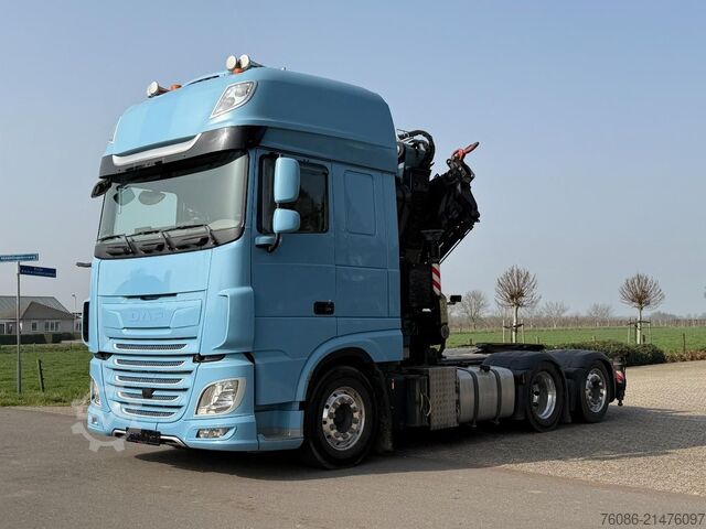 Standard tractor DAF XF 530 FTN EURO 6!! KRAAN!!FASSI 54TM!! EURO6!!...