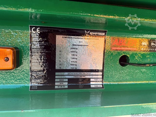 Other Komptech Cribus 3800 Trommelsiebanlage Auflieger