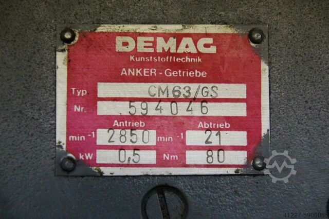 Gear motor 0.5 kW 21 rpm DEMAG CM63/GS