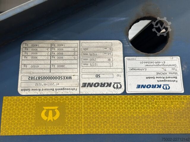 Containertransport Krone stack of 3x 2013/2014 KRONE 40FT/45FT chassis /...