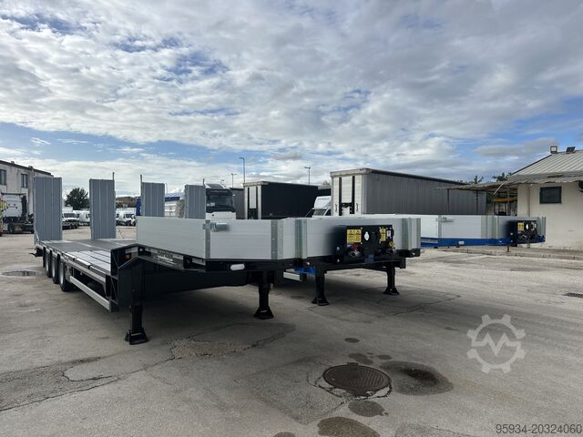 Tiefbett-Sattelauflieger für den Transport von Baumaschinen BERTOJA BERTOJA