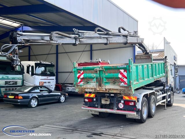 Hook arm system DAF CF 85.410 ATE, Hiab 166-3, 6x4 Big axle, Steel ...