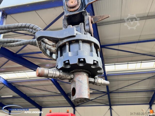 Hook arm system DAF CF 85.410 ATE, Hiab 166-3, 6x4 Big axle, Steel ...