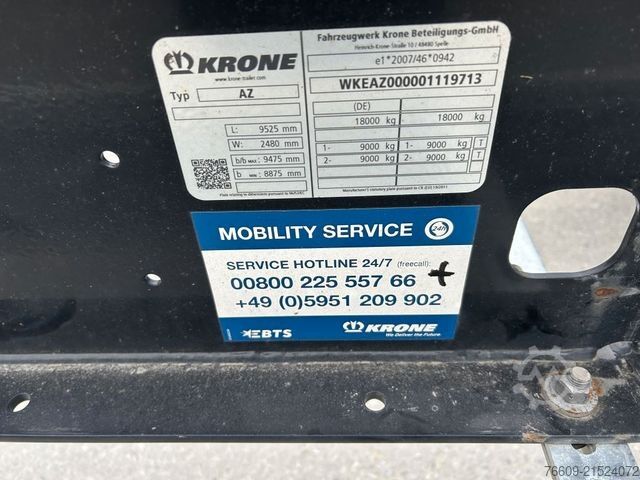 Anhänger-Wechselfahrgestell KRONE 2 Achswechselfahrgestell, Typ: MAXI AZW 18 eL3B7