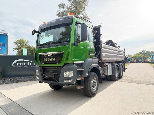 Autokran MAN TGS 33.480 6x6 KRAN abstattelb. 19m Kipper Bordm