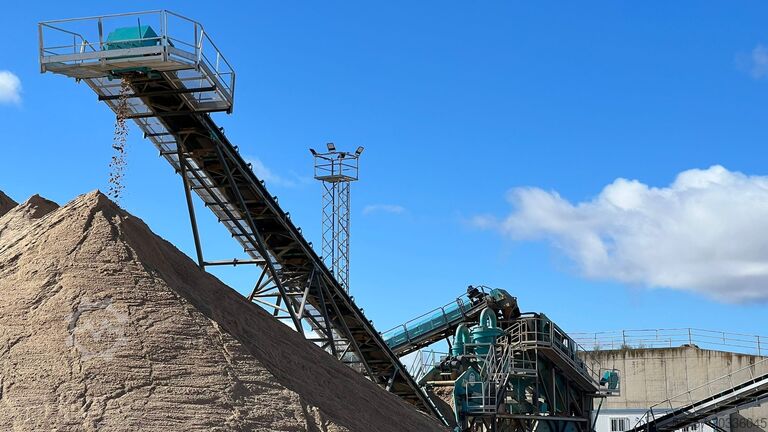 Sand washing machine / gravel washer Constmach Sand Washing and Screening Stationary Sand Screening Washing Plant