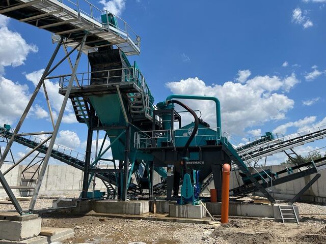Sand washing machine / gravel washer Constmach Sand Washing and Screening Stationary Sand Screening Washing Plant