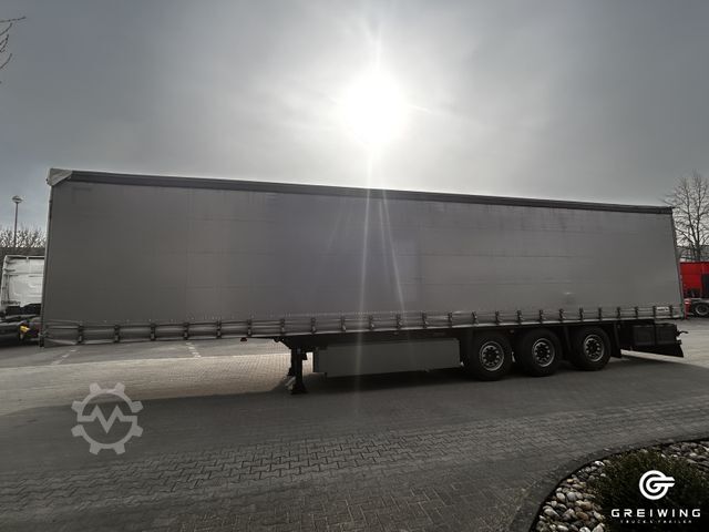 Open semitrailer with tarp SCHMITZ CARGOBULL Curtainsider Coil neue Plane