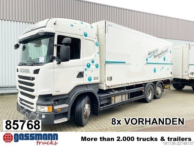 Box truck Scania R450 LB 6x2-4 Getränkekoffer, Retarder,