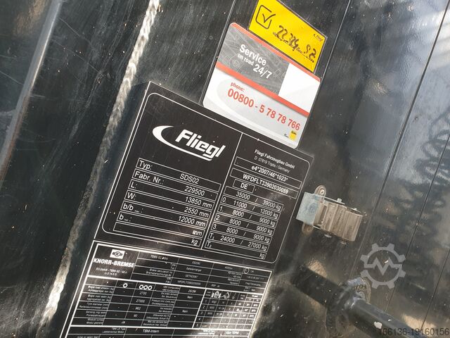 Semi-trailer with walking floor Fliegl SDS 390 Schubboden