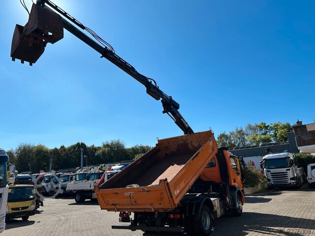 Dreiseitenkipper LKW DAF 16.250LF Meiller 3-Skipper +MKG HLK106-HP Kran