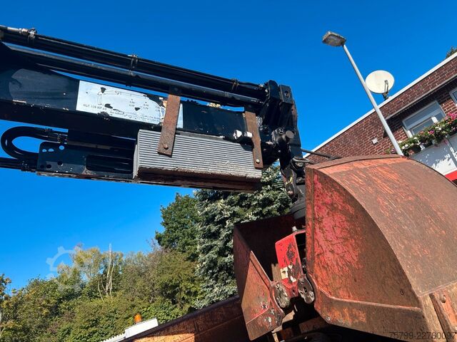 Dreiseitenkipper LKW DAF 16.250LF Meiller 3-Skipper +MKG HLK106-HP Kran