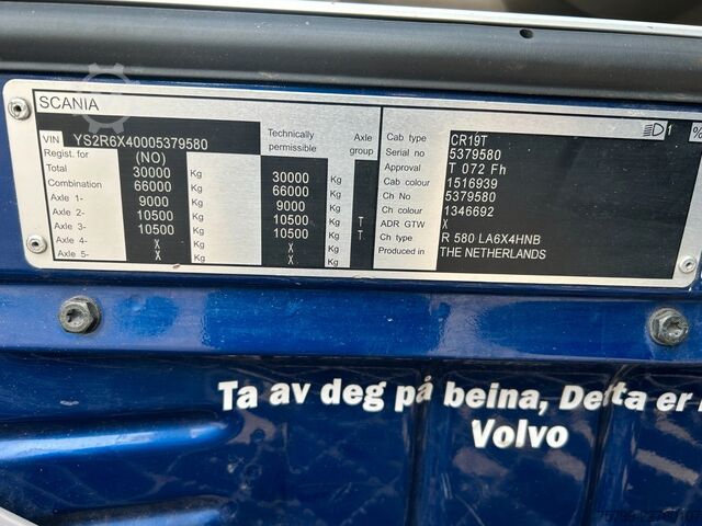 Standard SZM SCANIA R 580 V8 SZM TOPLINE mit Hydrl. Pumpe 6x4