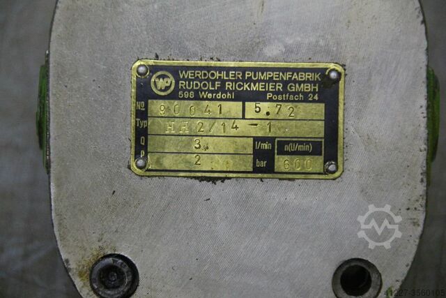 Hydraulikpumpe Werdohler HH2/14-1