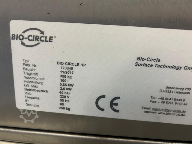 Hochdruck Teilewaschtisch Teilereinigung Bio Circle HP