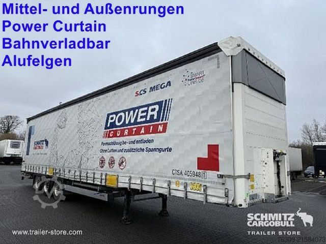 Auflieger mit Pritsche & Plane Schmitz Cargobull Curtainsider Mega Getränke