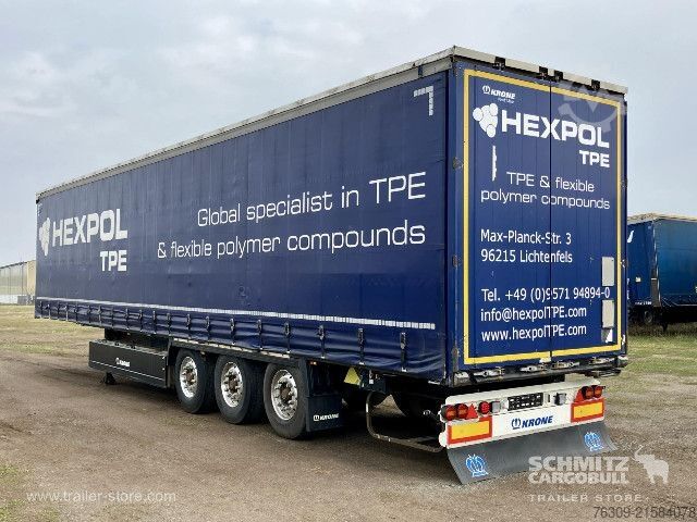 Auflieger mit Pritsche & Plane Krone Curtainsider Standard