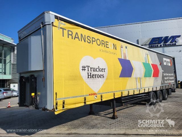 Auflieger mit Pritsche & Plane Schmitz Cargobull Schiebeplane Papier