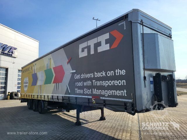 Auflieger mit Pritsche & Plane Schmitz Cargobull Schiebeplane Papier