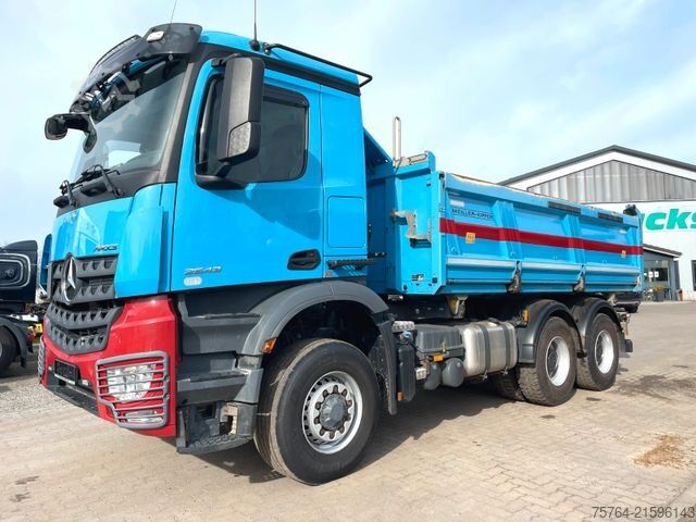 Dreiseitenkipper LKW MERCEDES-BENZ 2643 Arocs/Meiller Kipper/Bordmatik/6x6H/1.Hand