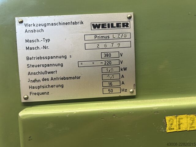 CNC lathe WEILER Primus LZG