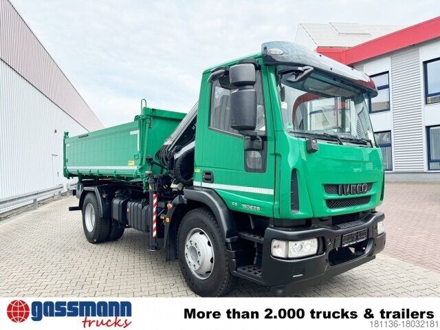 Kipper LKW Iveco EuroCargo ML160E28 4x2 mit Kran Hiab XS 088 ES-2