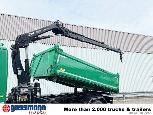 Kipper LKW Iveco EuroCargo ML160E28 4x2 mit Kran Hiab XS 088 ES-2