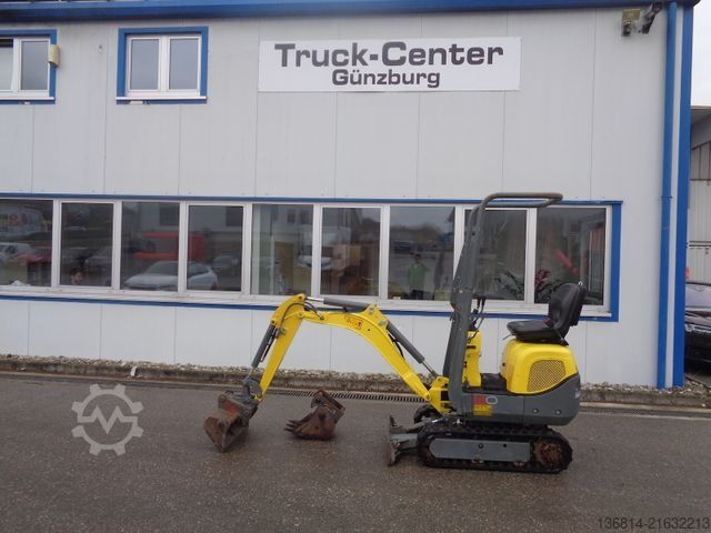 Minibagger WACKER 803 Mikrobagger SW + 2 x Löffel Dualpower