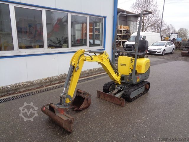 Minibagger WACKER 803 Mikrobagger SW + 2 x Löffel Dualpower