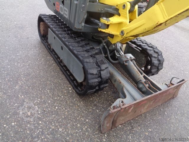 Minibagger WACKER 803 Mikrobagger SW + 2 x Löffel Dualpower
